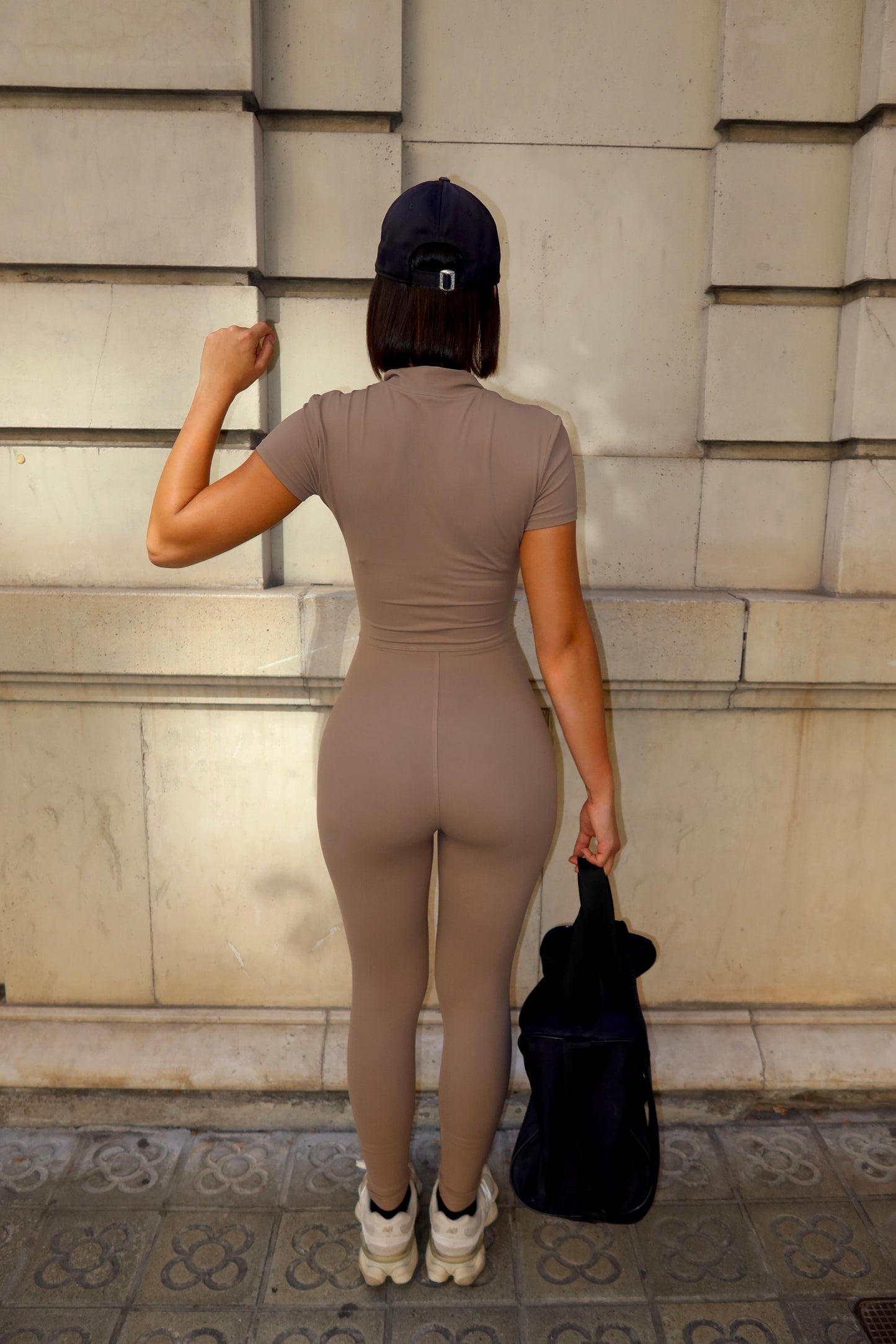 Light brown full body/short sleeve 1-piece